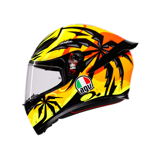 Agv K1 S Tropicrush Black Orange Kapalı Kask