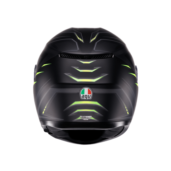 Agv K3 Syth Mplk Matt Black Yellow Fluo Kapalı Kask
