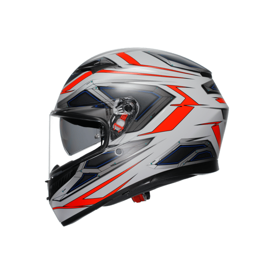 Agv K3 E2206 Space Matt White Red Fluo Kapalı Kask