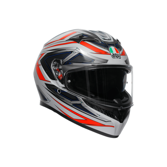 Agv K3 E2206 Space Matt White Red Fluo Kapalı Kask