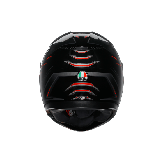 Agv K3 Syth Black Red Kapalı Kask