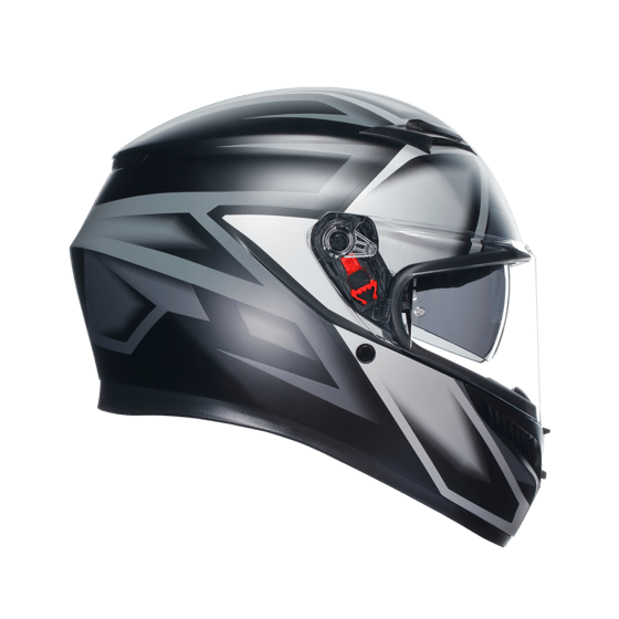 Agv K3  Compound Matt Black Grey Kapalı Kask