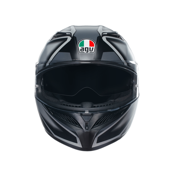 Agv K3  Compound Matt Black Grey Kapalı Kask