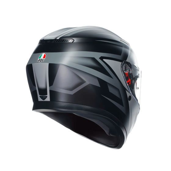 Agv K3  Compound Matt Black Grey Kapalı Kask