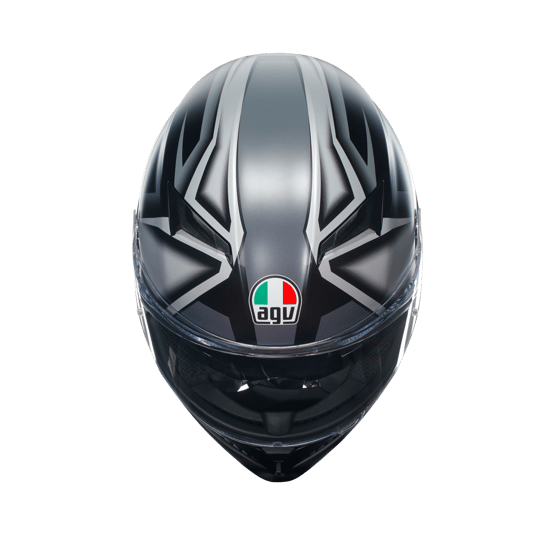 Agv K3  Compound Matt Black Grey Kapalı Kask