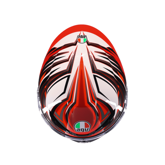 Agv K6 S Reeval White Red Grey  Kapalı Kask