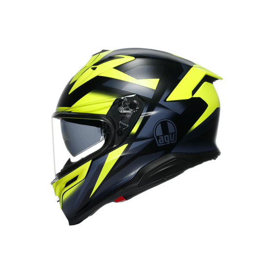 Agv K7 MPLK Glımpse Matt Black Yellow Fluo Kapalı Kask