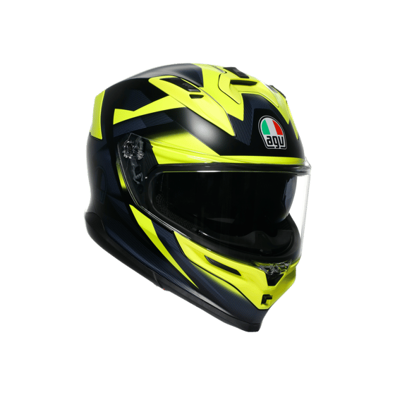 Agv K7 MPLK Glımpse Matt Black Yellow Fluo Kapalı Kask