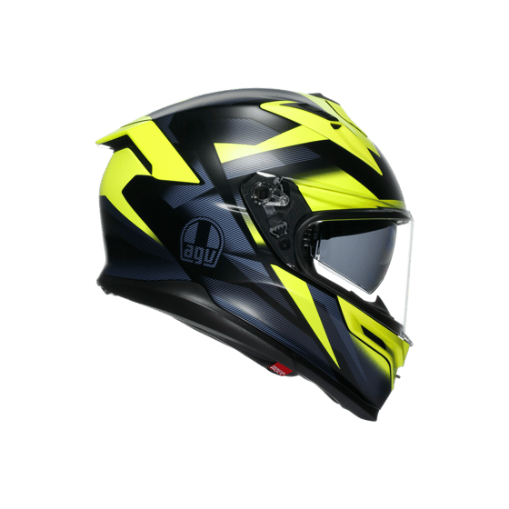 Agv K7 MPLK Glımpse Matt Black Yellow Fluo Kapalı Kask