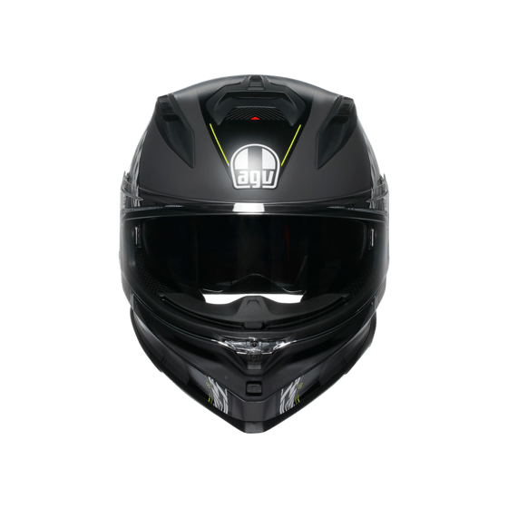 Agv K7 Kyber Matt Grey Yellow Fluo Kapalı Kask