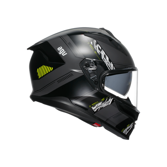 Agv K7 Kyber Matt Grey Yellow Fluo Kapalı Kask