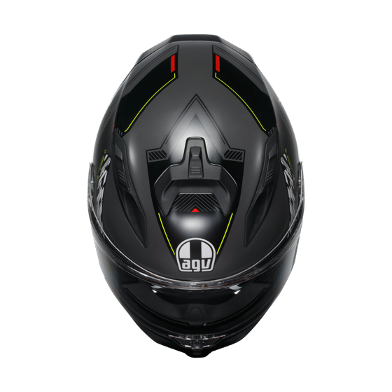 Agv K7 Kyber Matt Grey Yellow Fluo Kapalı Kask