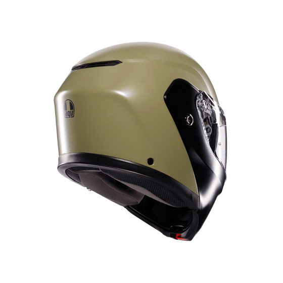 Agv Streetmodular Mono Matt Green Black Çene Açılır Kask
