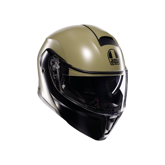 Agv Streetmodular Mono Matt Green Black Çene Açılır Kask
