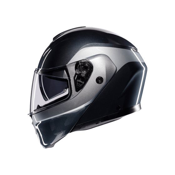 Agv Streetmodular Levico Grey Silver Çene Açılır Kask