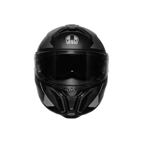 Agv Perception Matt Black Silver Çene Açılır Kask
