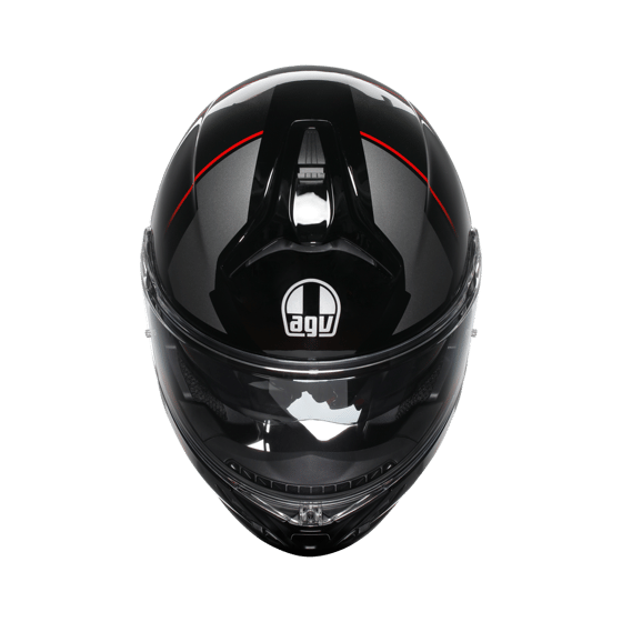 Agv Tourmodular Multi Plk Perception Black Red Çene Açılır Kask