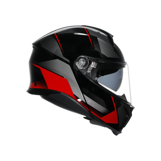 Agv Tourmodular Multi Plk Perception Black Red Çene Açılır Kask