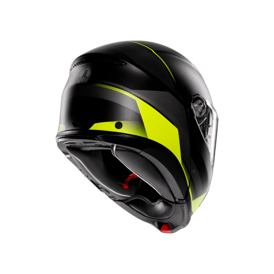 Agv Tourmodular MLT Perception Matt Blk Yellow Fluo Çene Açılır Kask