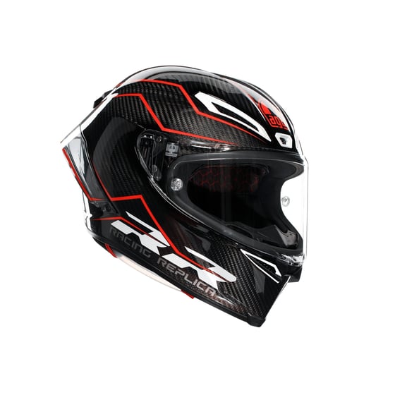 Agv Pista GP RR Mplk Performance Carbon Blk Red Kapalı Kask