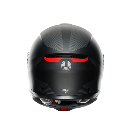 Agv Tourmodular Frequency Matt Gun Metal Red Çene Açılır Kask
