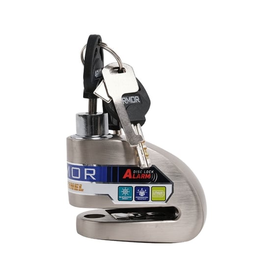 Armor 14 mm Paslanmaz Çelik Alarmlı Disk Kilidi 