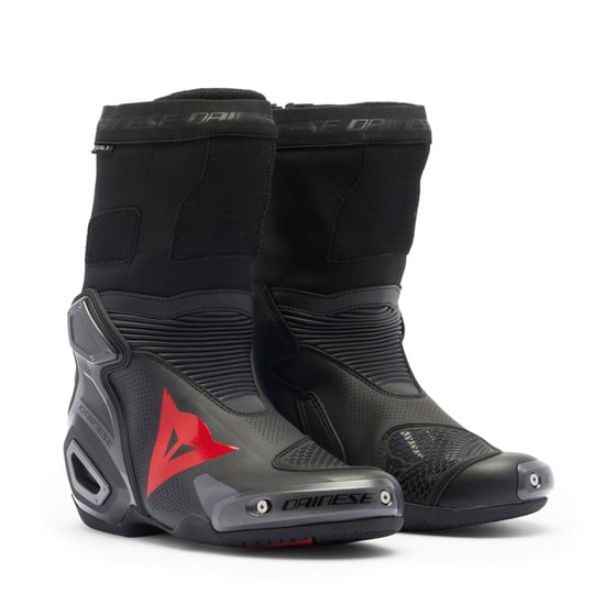 Dainese Axial 2 Air Black Red Fluo Deri Bot