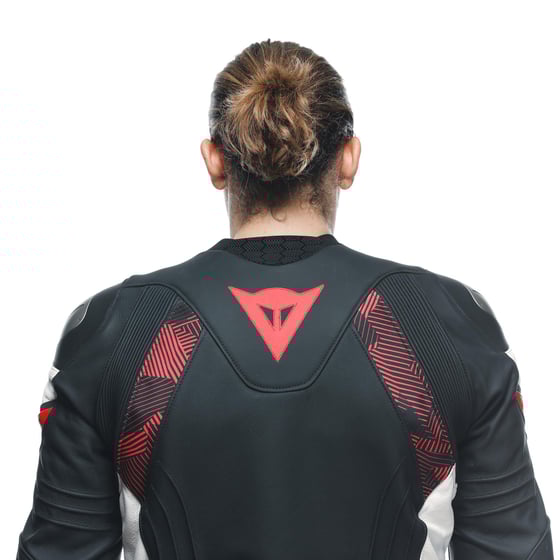Dainese Avro 5 Blk Red Lava White Deri Mont