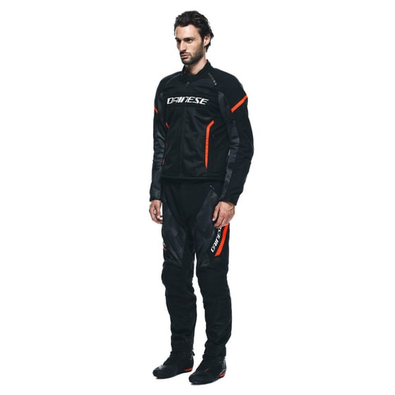Dainese Air Frame 3 Black Red Fluo Tekstil Mont