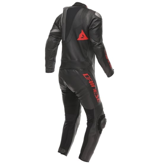 Dainese Demon Sprint Perf 1PC Leather Suit Black Black Red Lava Tek Parça Tulum
