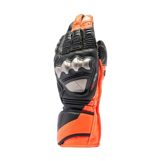 Dainese Full Metal 7 Black Red Fluo Deri Eldiven