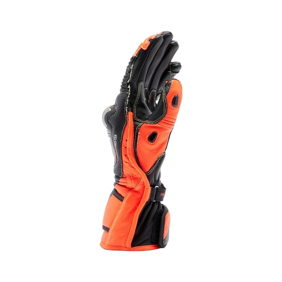 Dainese Full Metal 7 Black Red Fluo Deri Eldiven