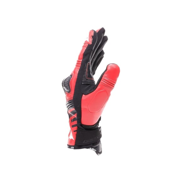 Dainese Reacto Carbon Black Red Lava Short Deri Eldiven