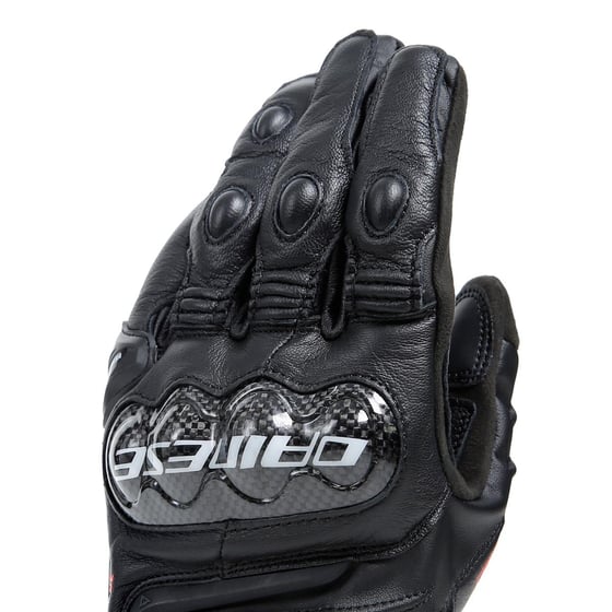 Dainese Carbon 4 Black Kısa Deri Eldiven