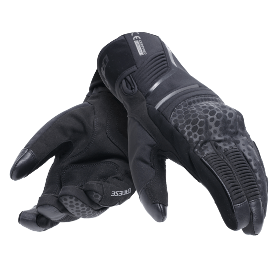 Dainese Tempest 2 D-Dry Black Short Eldiven 