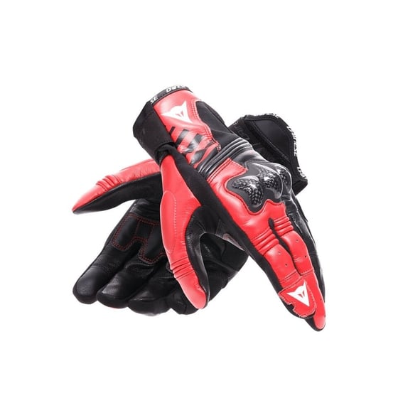 Dainese Reacto Carbon Black Red Lava Short Deri Eldiven