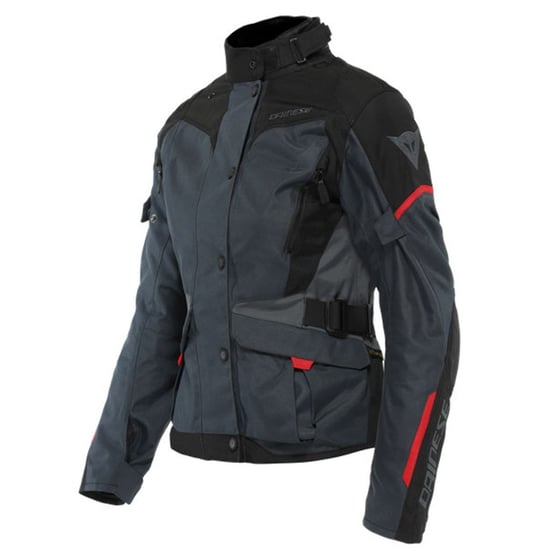 Dainese Tempest 3 Ebony Black Lava Red D-Dry Kadın Mont   