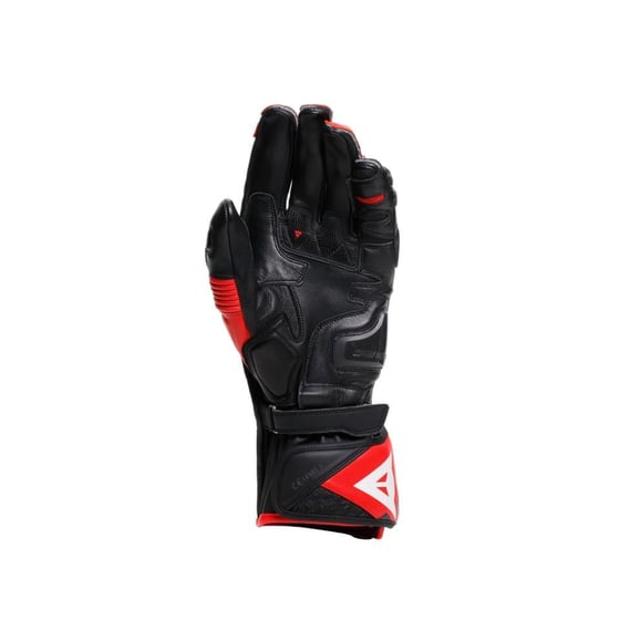 Dainese Fiero Metal Black Red Lava White Deri Eldiven