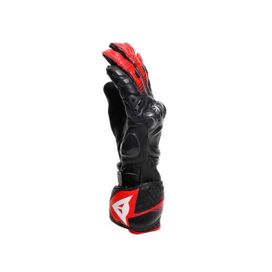 Dainese Fiero Metal Black Red Lava White Deri Eldiven
