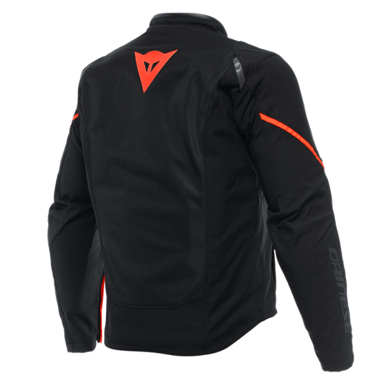 Dainese Smart Jacket LS Sport Black Fluo Red Airbag Tekstil Mont    