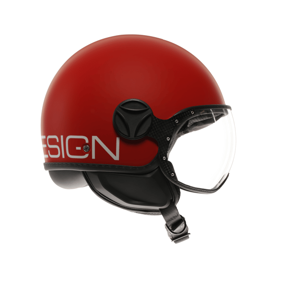 Momodesign Fgtr Classic Candy Matt Red White Açık Kask