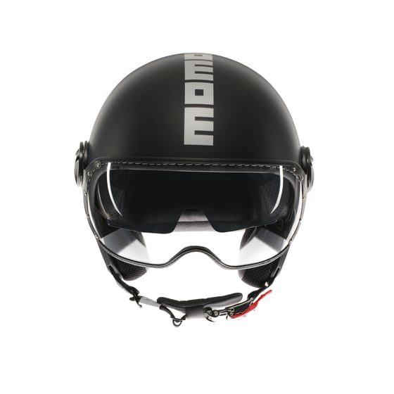Momodesign Fgtr Evo Mono Matt Black Silver Açık Kask
