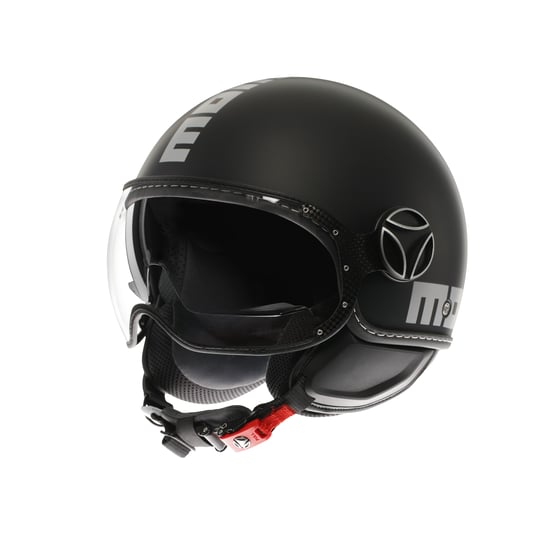 Momodesign Fgtr Evo Mono Matt Black Silver Açık Kask