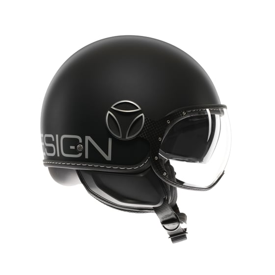 Momodesign Fgtr Evo Mono Matt Black Silver Açık Kask