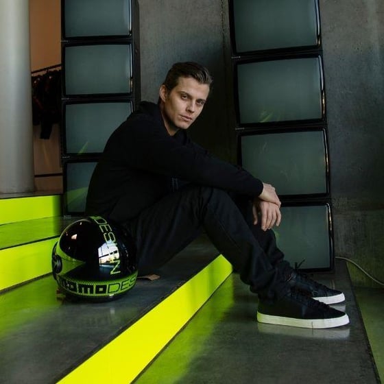 Momodesign Fgrt Classic Stripes Blk Yellow Fluo Açık Kask