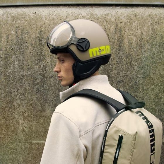 Momodesign Fgtr Classic Matt Sand Lime Açık Kask