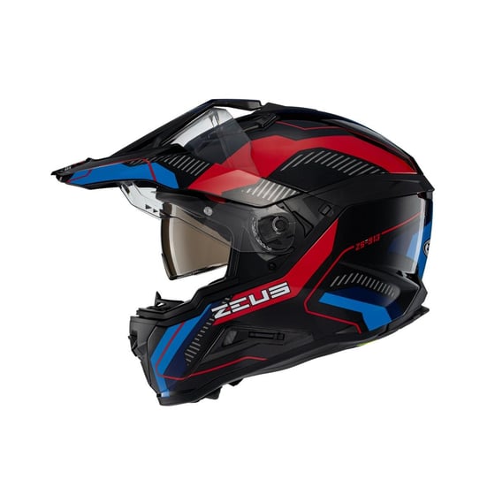 Zeus ZS-913 BK19P Black Red Blue Kapalı Kask