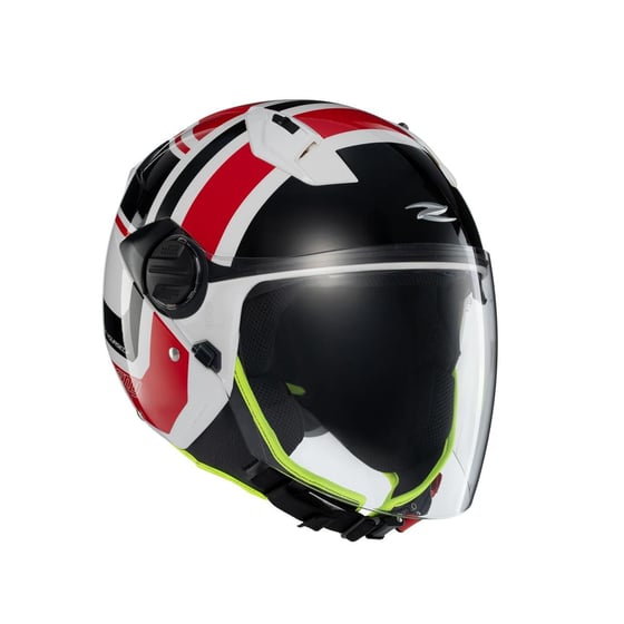 Zeus ZS-213 AX5 White Black Red Açık Kask