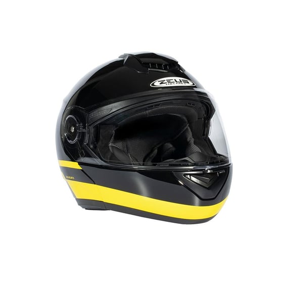 Zeus ZS-3050 BE6 Black Yellow Çene Açılır Kask  