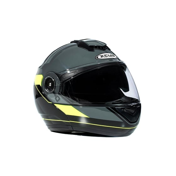 Zeus ZS-3050 BE7 Grey Fluo Yellow Çene Açılır Kask